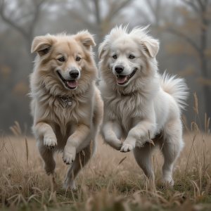 perros bonitos jugando