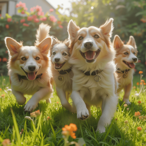 grupo de perros