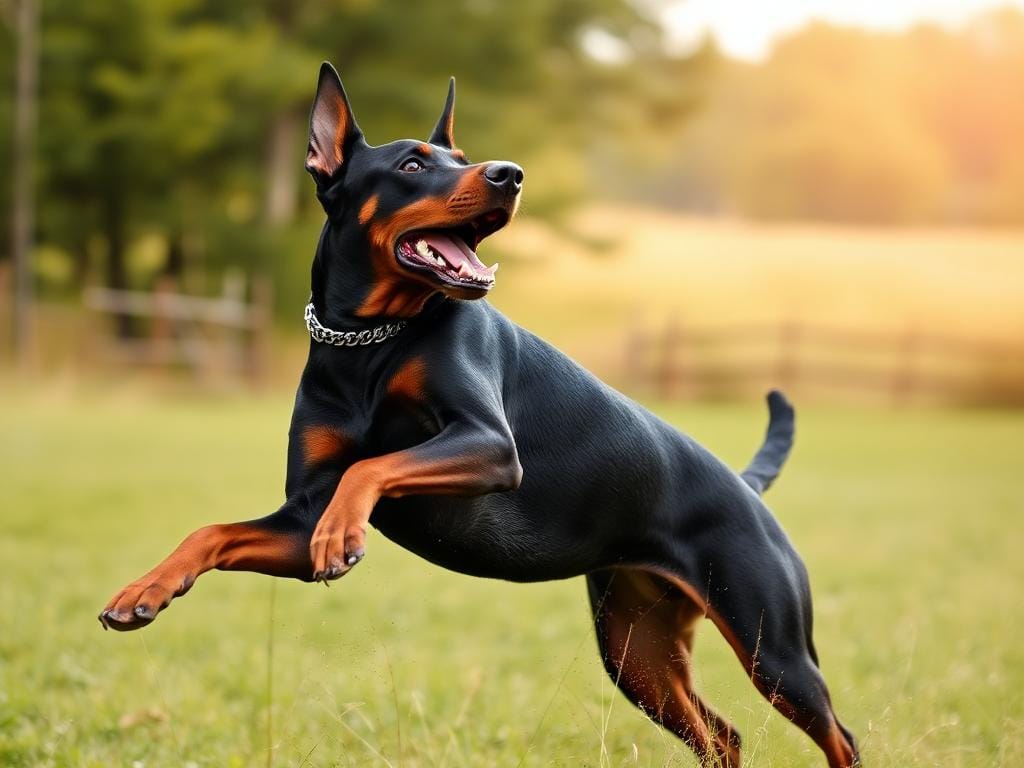 doberman activo