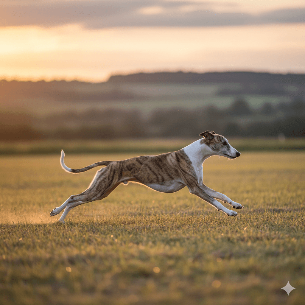 whippet corriendo