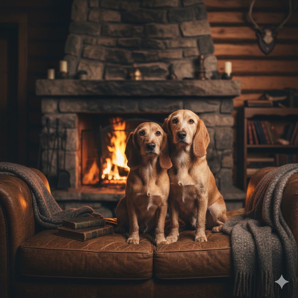 pareja de basset leonados